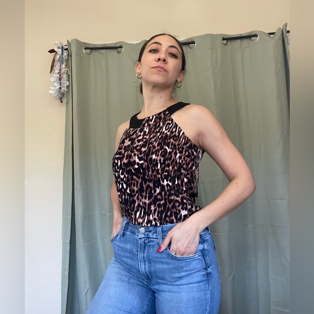 Animal print new top